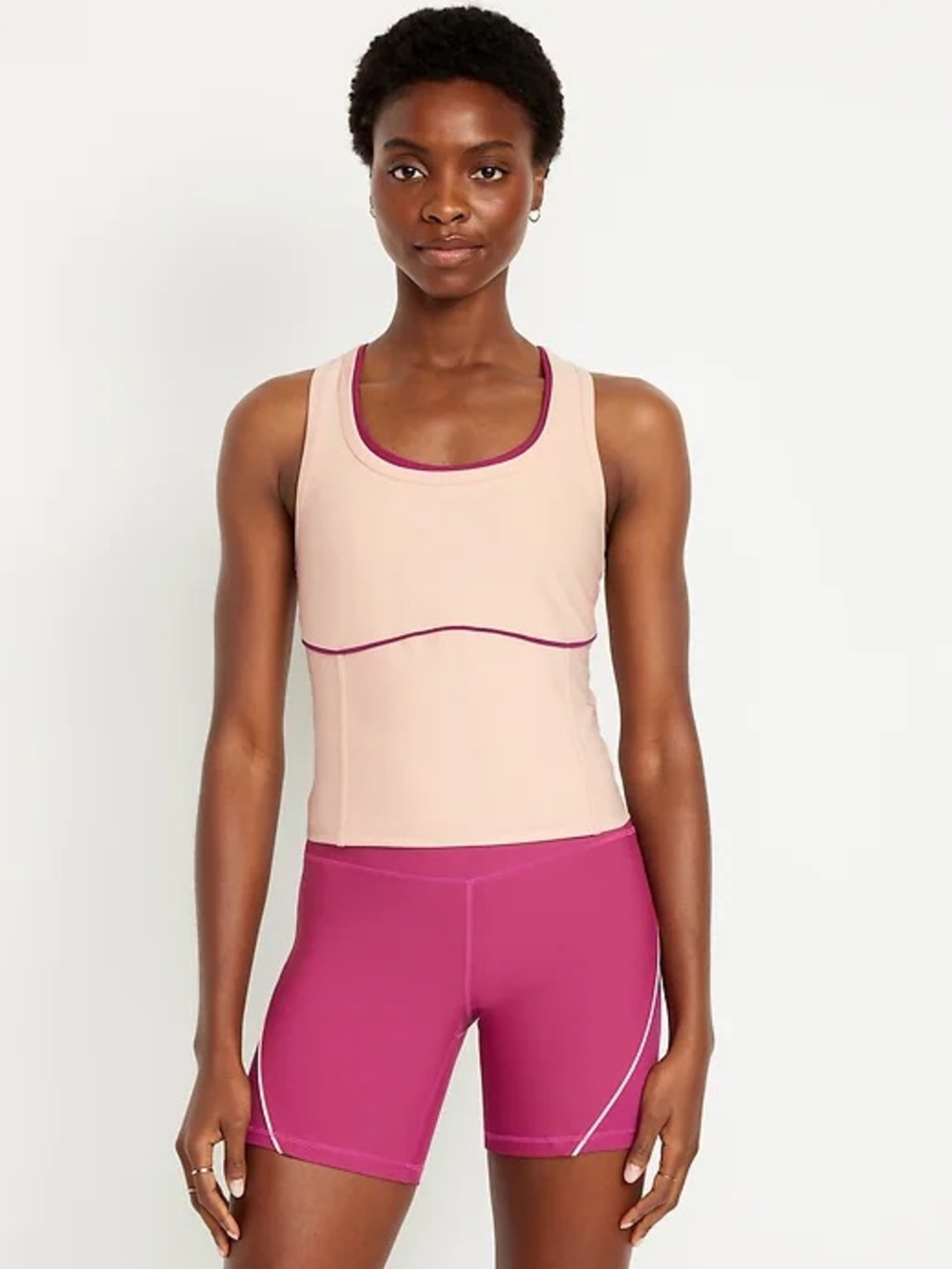 Old Navy PowerSoft Racerback Cropped Shell Tank